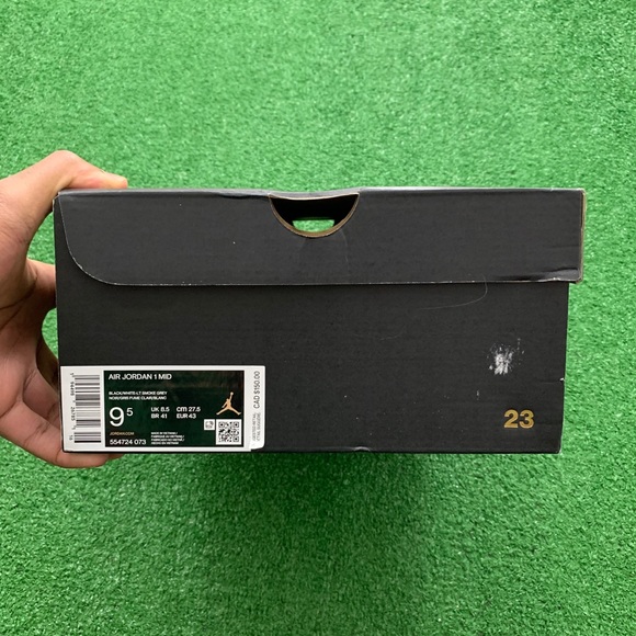 🐼*NEW* Air Jordan 1 Mid “White Shadow” (Sz 9.5) - Picture 10 of 10